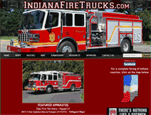 Tablet Screenshot of indianafiretrucks.com
